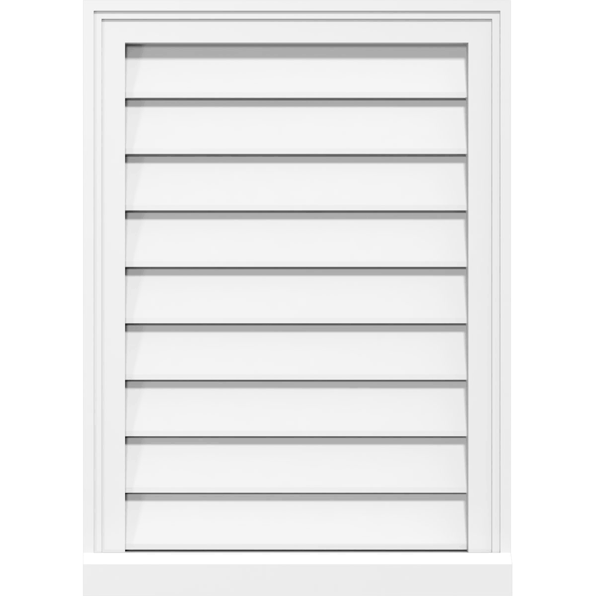 Vertical Surface Mount PVC Gable Vent G783