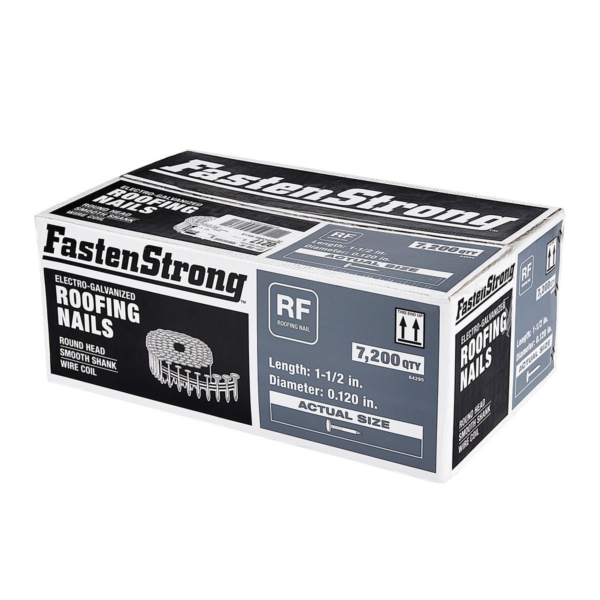 1-1/2 in. Galvanized Roofing Nails, 7200 Pack X429718