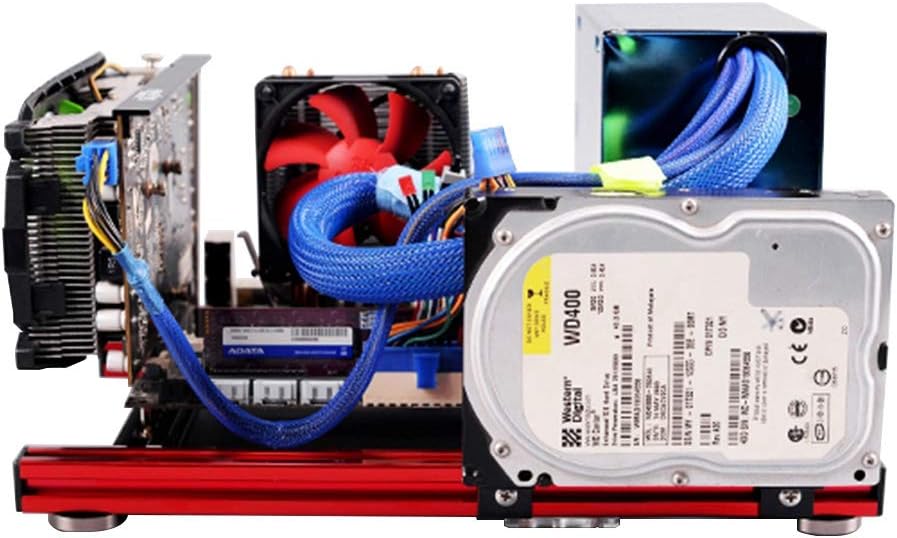 DIY ATX Open Air Case Bracket Mini M-ATX Aluminum Alloy PC Case Z731
