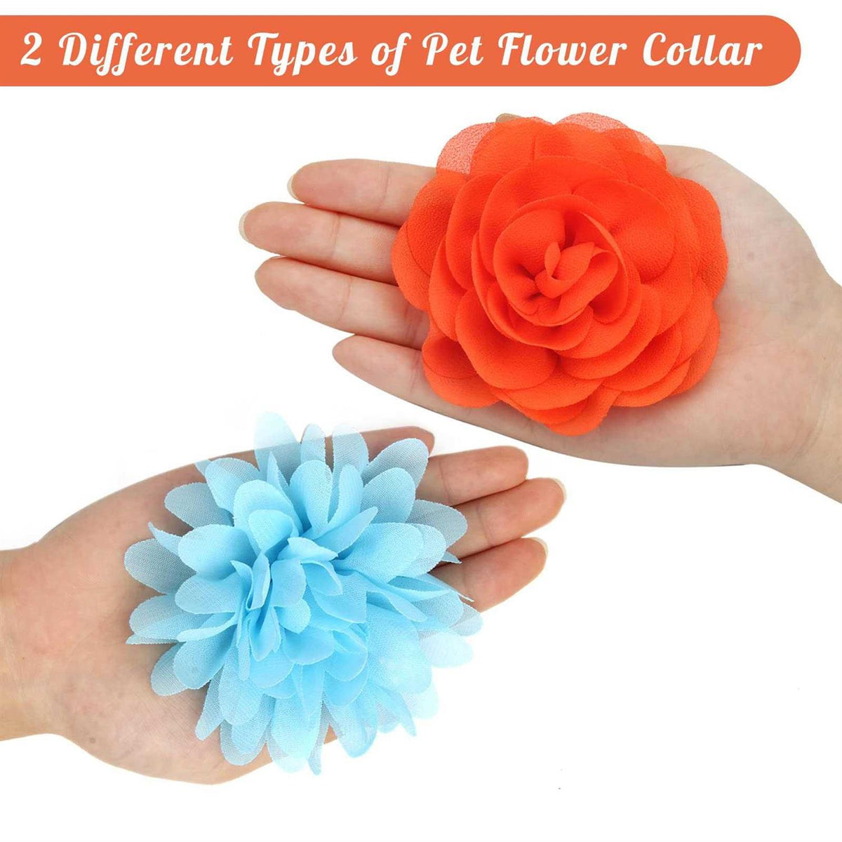 Multi-Color Soft Chiffon Dog Collar Accessory X874