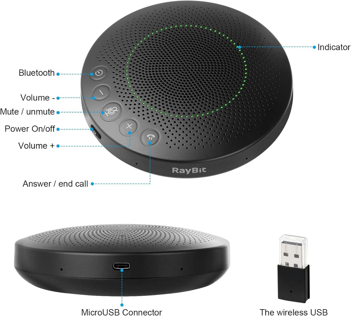 Bluetooth Speakerphone with Microphone M17480