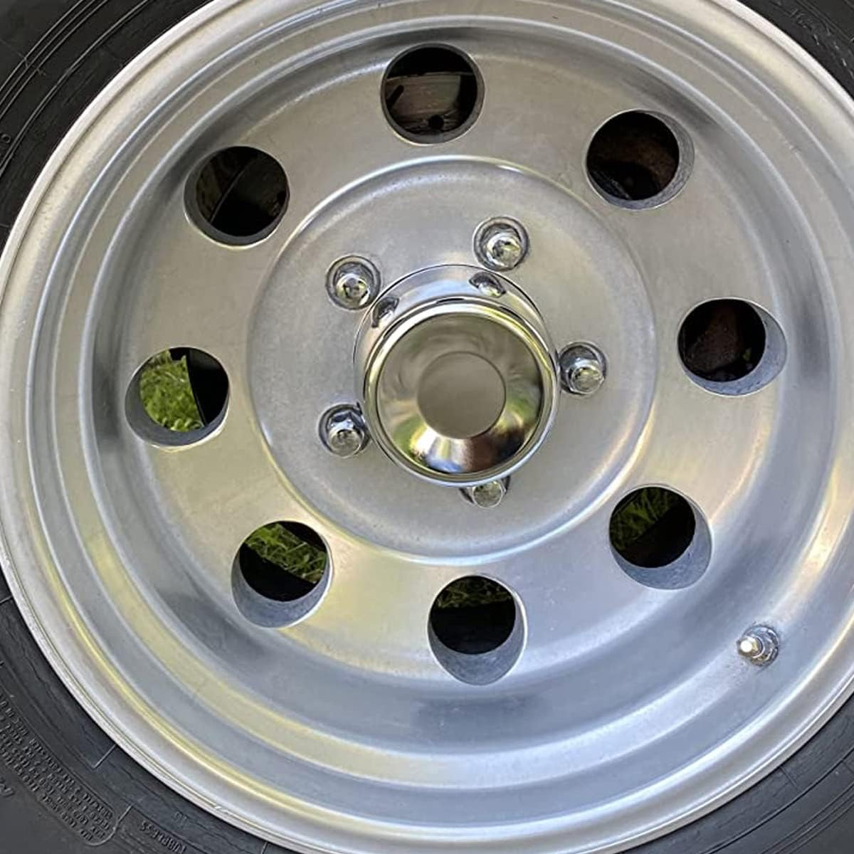 4 Pack Chrome Steel Center Caps 4.25inch L490471
