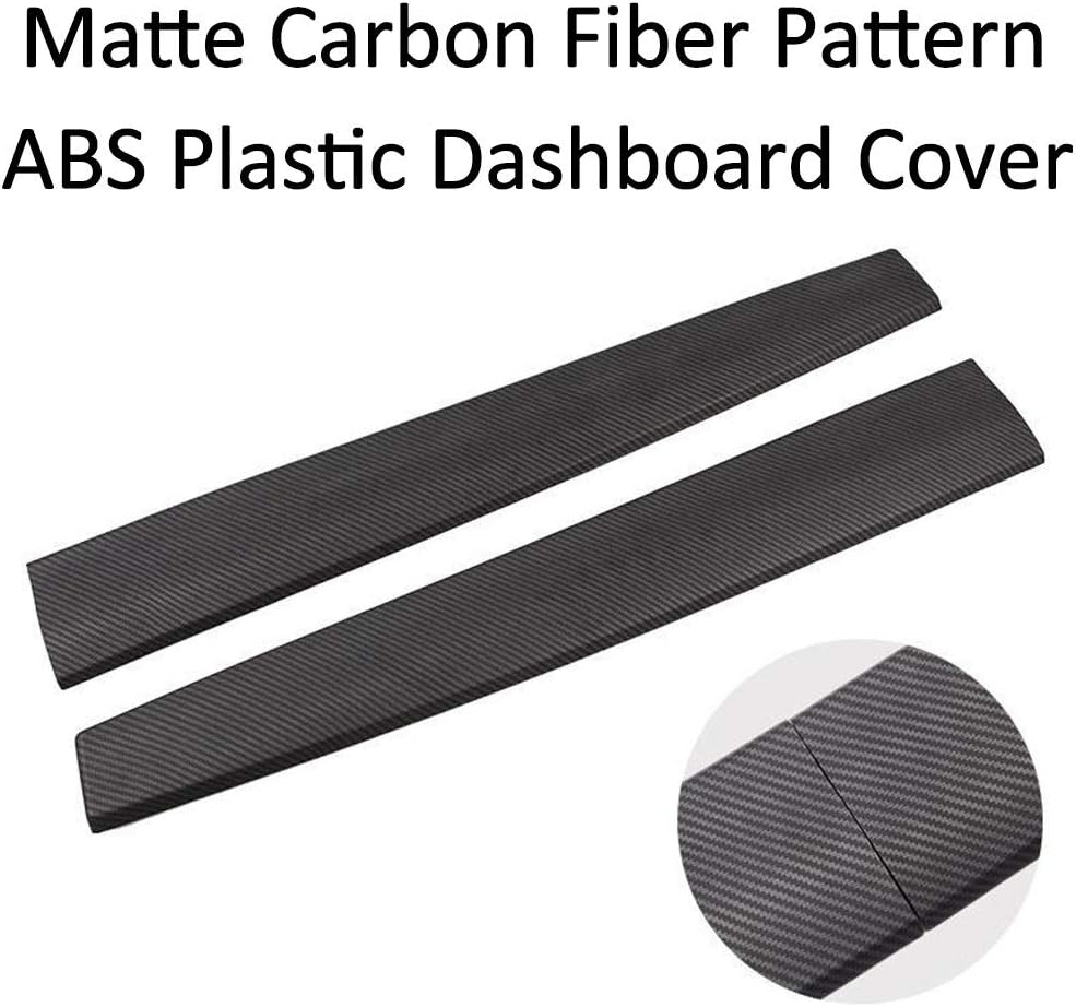 Carbon Fiber Pattern ABS Plastic Dashboard Cover A2112