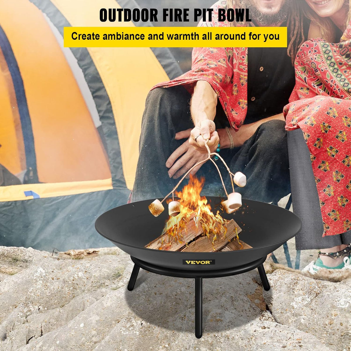 22-Inch Round Carbon Steel Fire Pit Bowl X27982