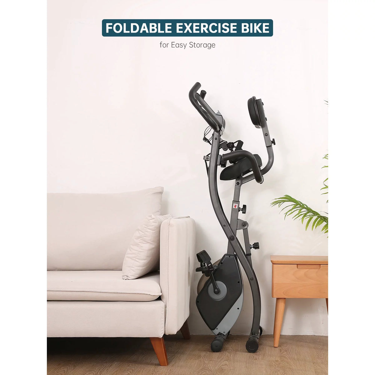3-in-1 Folding Magnetic Exercise Bike O11476