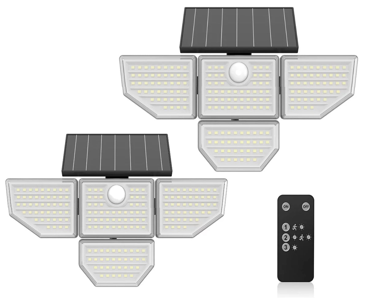 Adjustable Solar Motion LED Security Light 2-Pack P9775