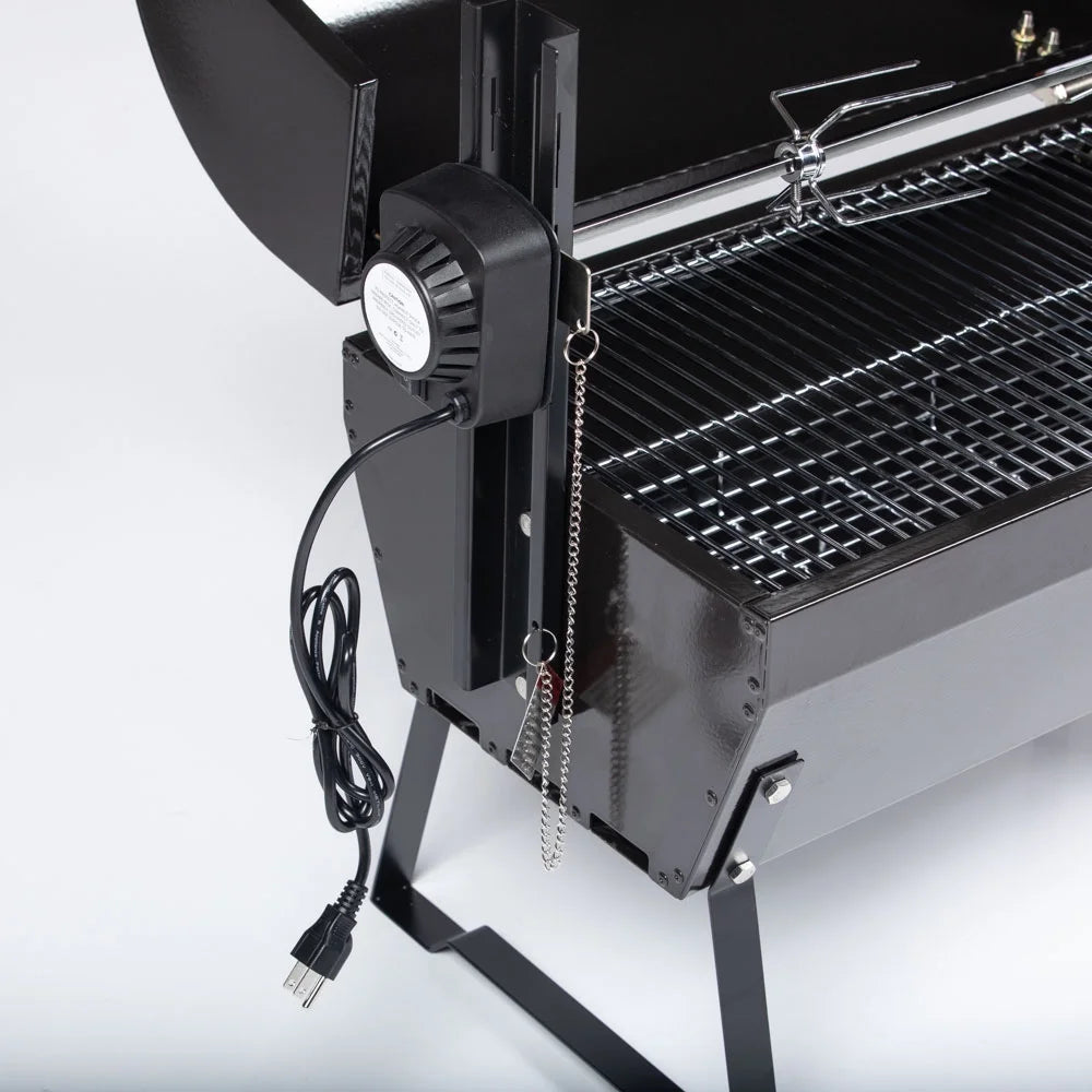4W Rotisserie Spit Roaster Grill with Hood Y519