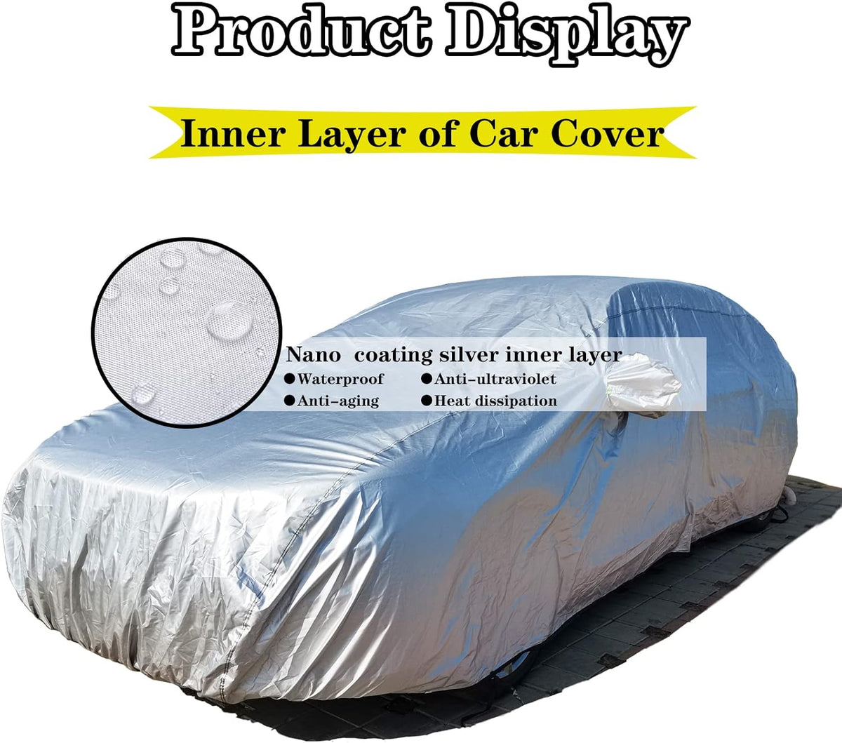 Red 216D Oxford Full Car Cover W695475