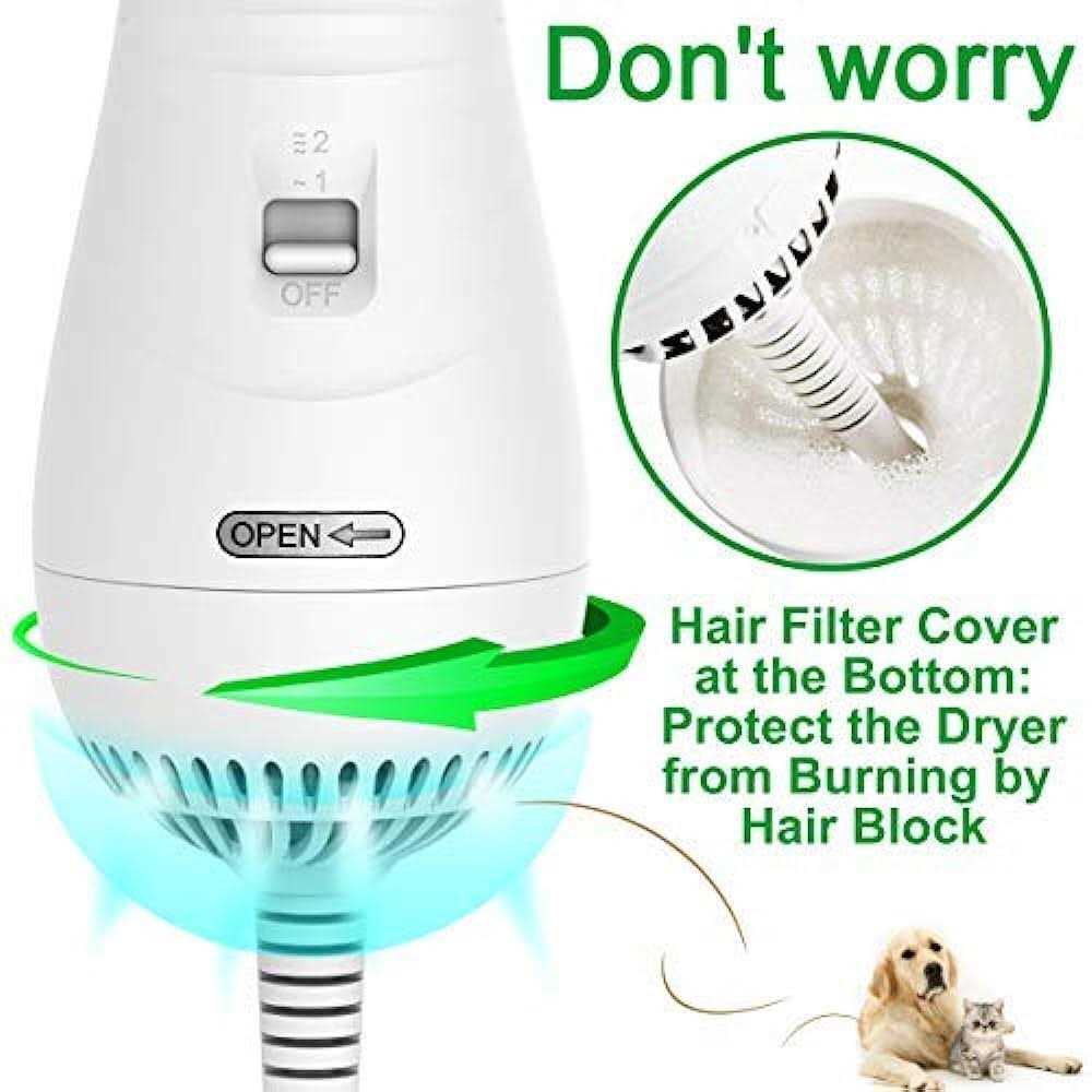 2 in 1 Pet Grooming Hair Dryer with Slicker Brush M806