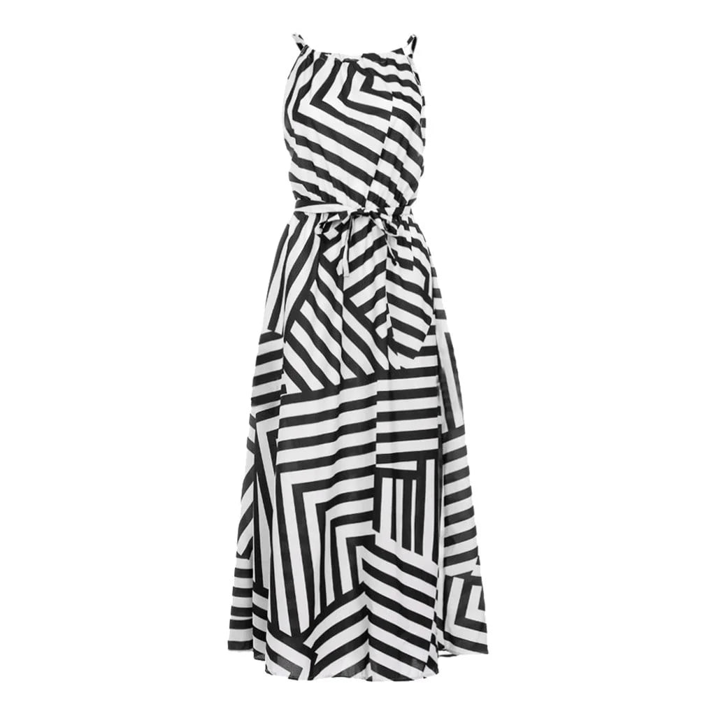 Plus Size Boho Maxi Dress S774