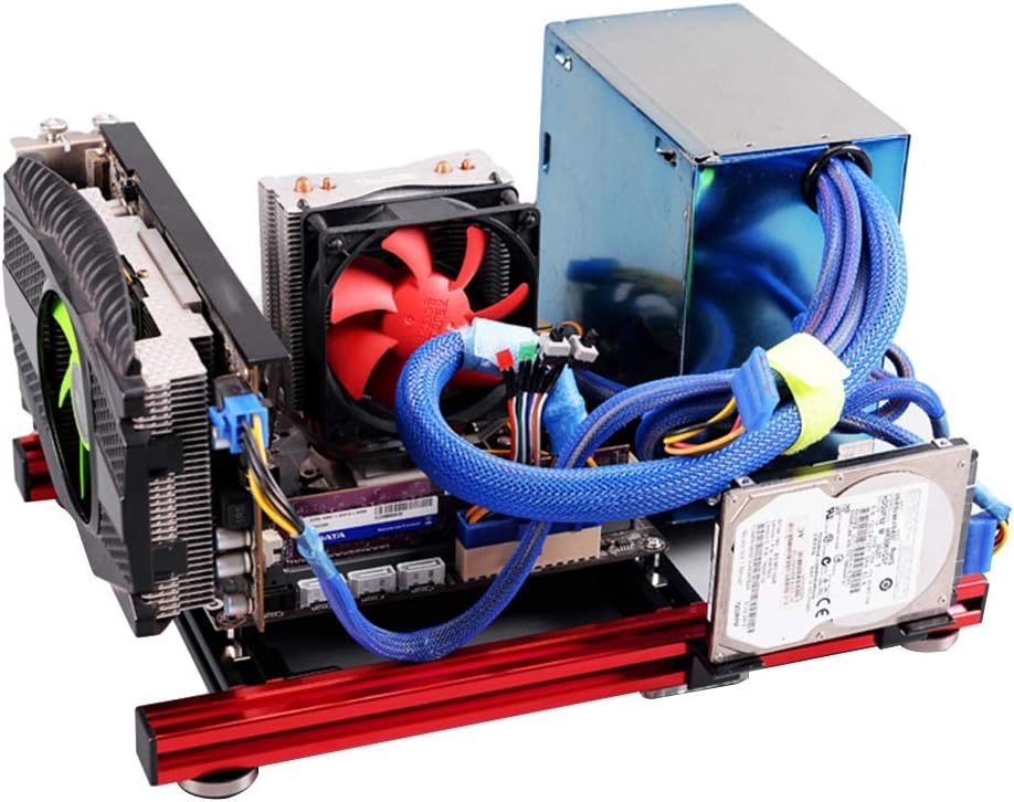 DIY ATX Open Air Case Bracket Mini M-ATX Aluminum Alloy PC Case Z731