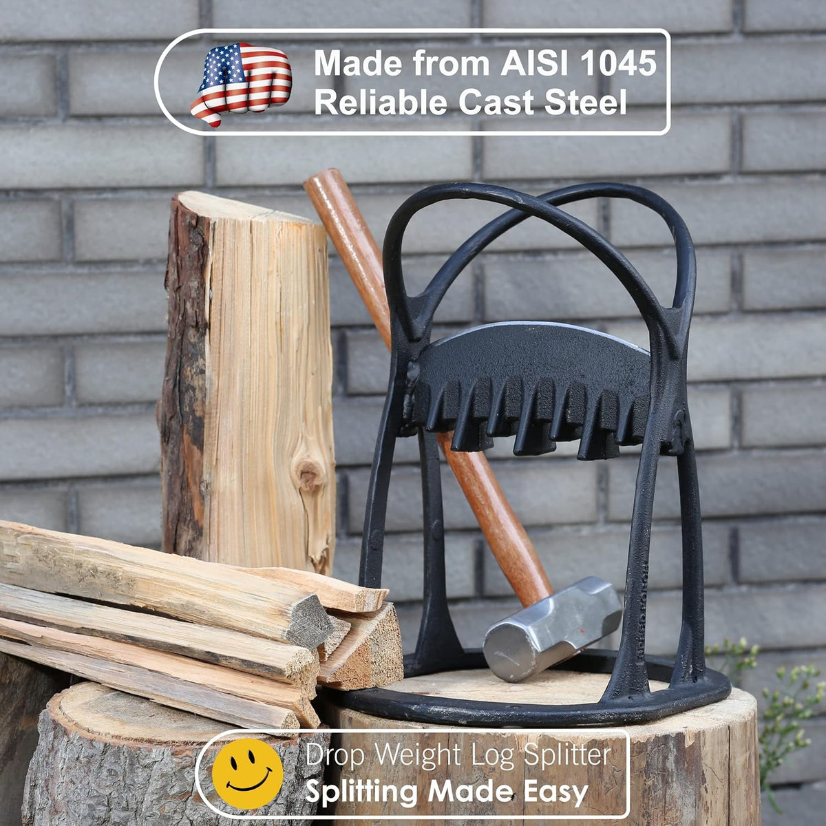 Kindling Splitter Log Splitter Cast Steel G33181