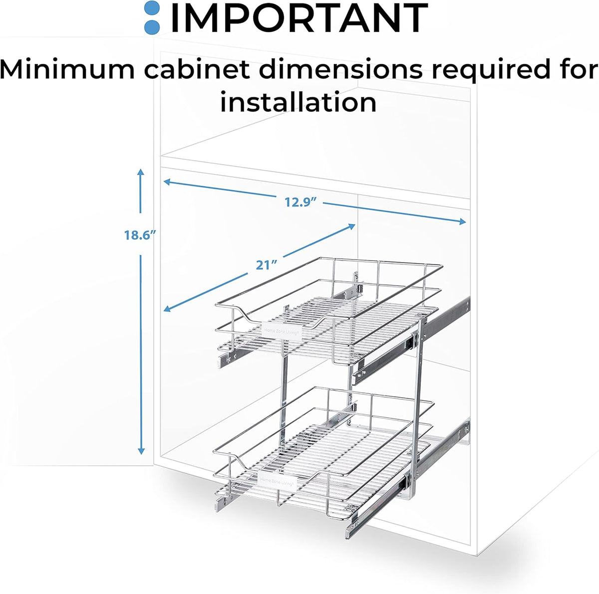 2-Tier Pull Out Cabinet Organizer H259