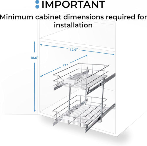 2-Tier Pull Out Cabinet Organizer H259