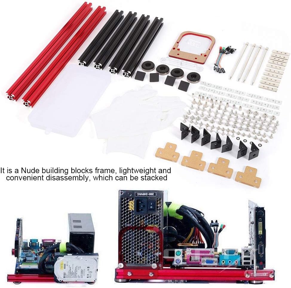 DIY ATX Open Air Case Bracket Mini M-ATX Aluminum Alloy PC Case Z731