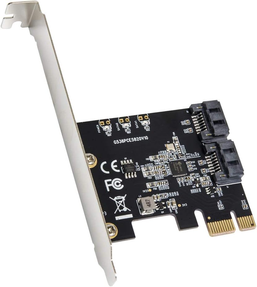 10 Port SATA III to PCIe 3.0 x1 Expansion Card A68501