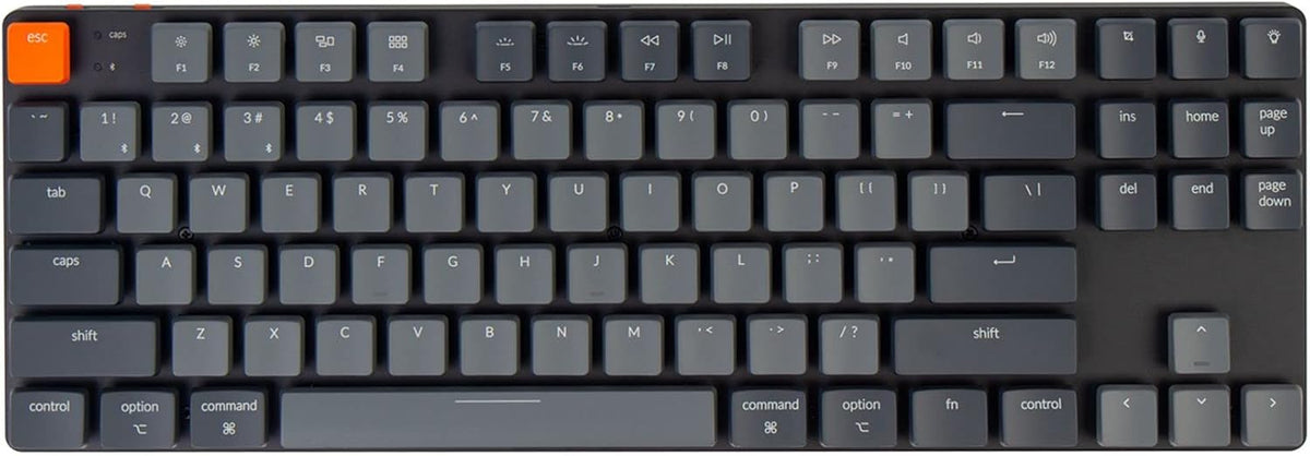 87 Keys Ultra-Slim Wireless Mechanical Keyboard with White LED Backlit D686