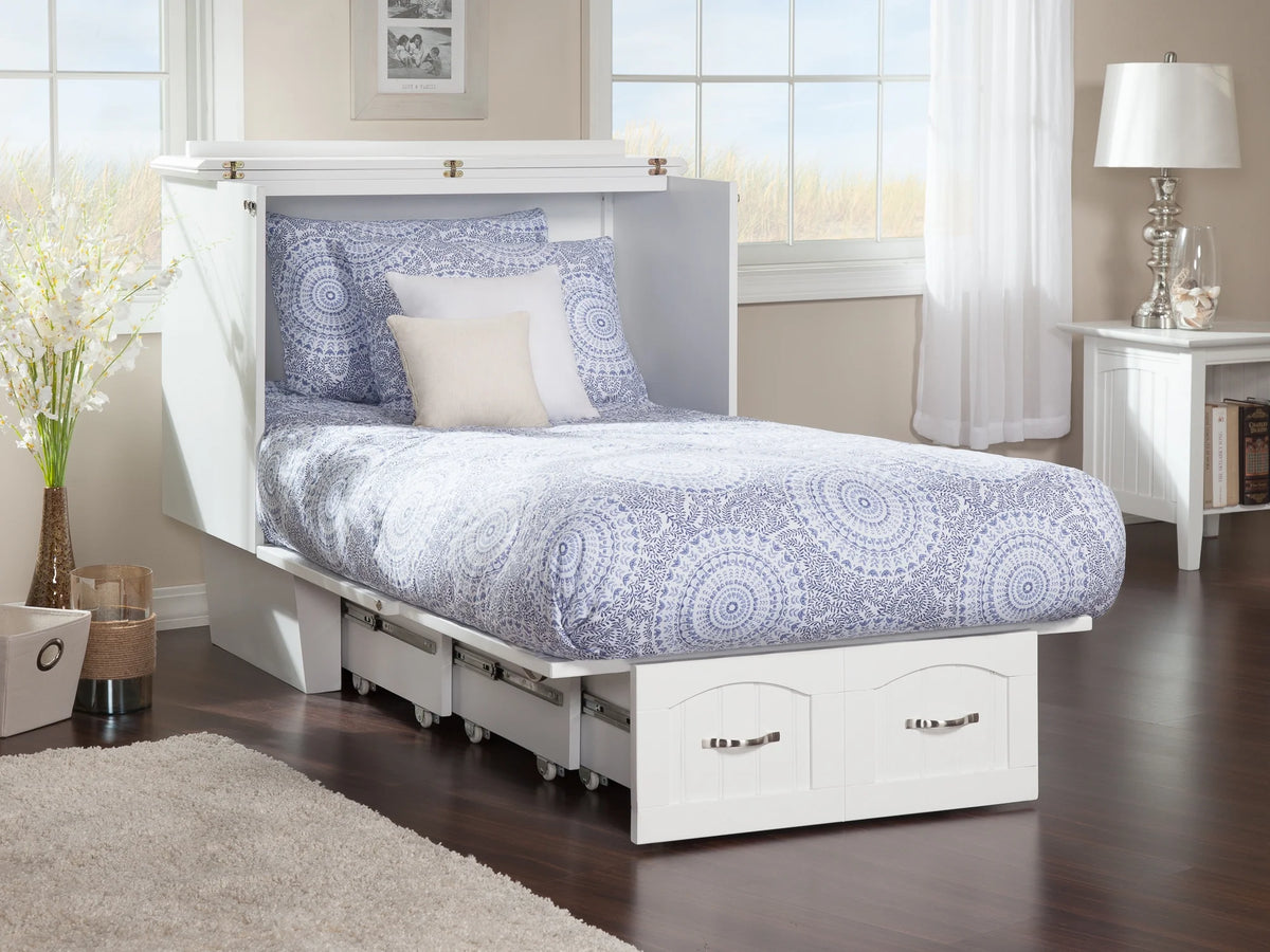 Murphy Bed Chest with Mattress S9437