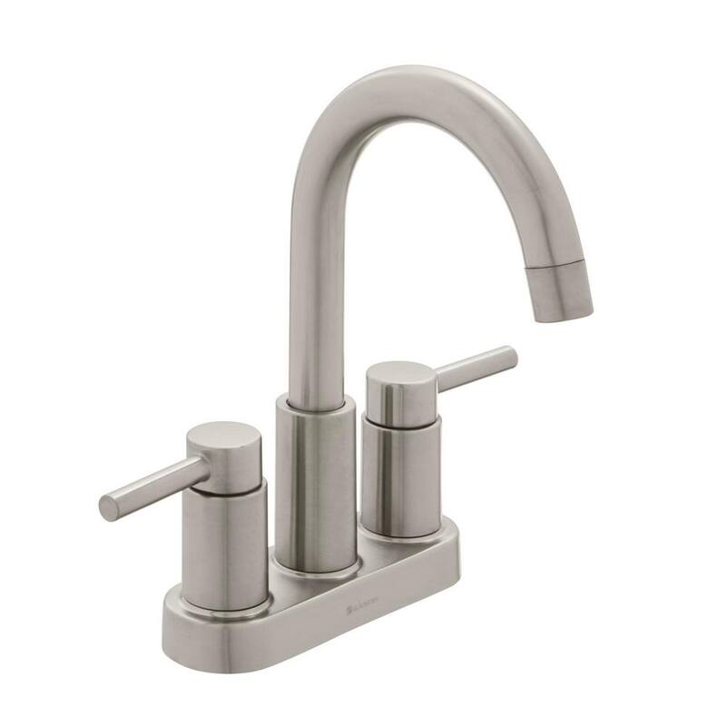2-Handle High-Arc Bathroom Faucet in Brushed Nickel U3997