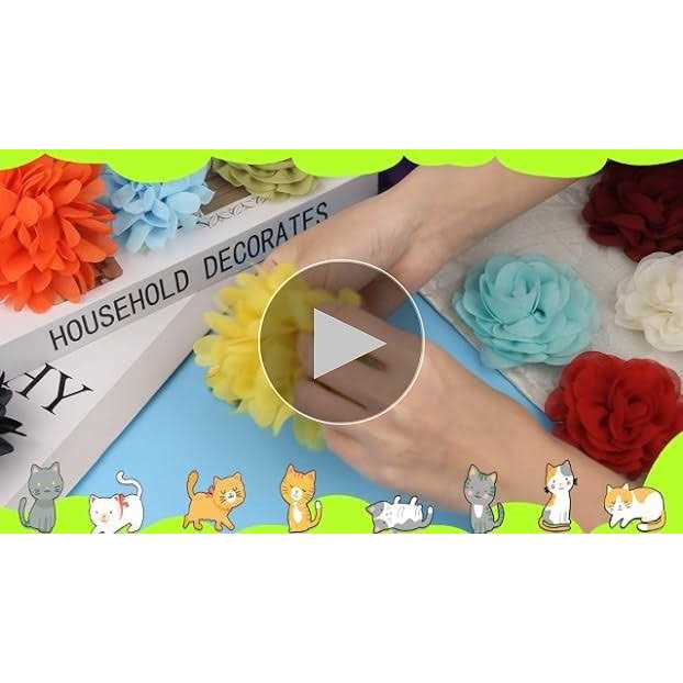 Multi-Color Soft Chiffon Dog Collar Accessory X874