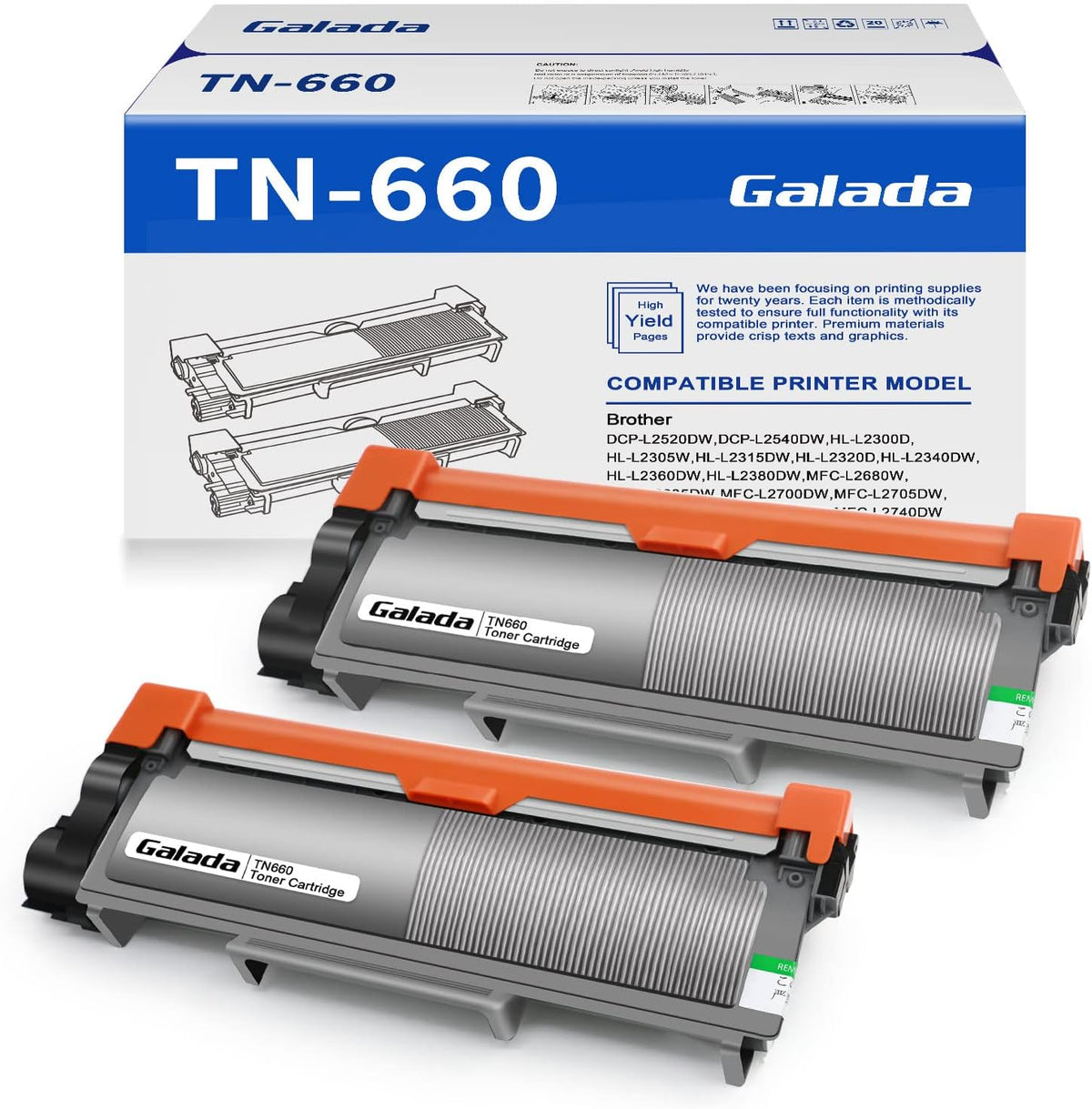 Compatible Toner Cartridge Replacement 2 Pack A754