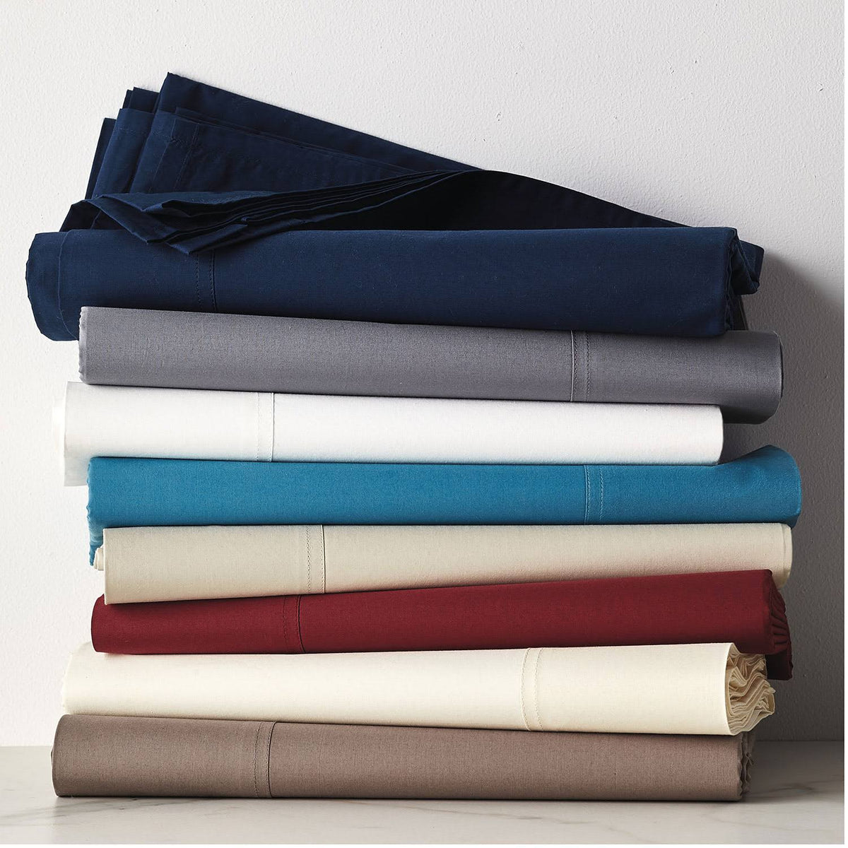 Supima Cotton Percale Flat Sheet Ivory Twin A934513