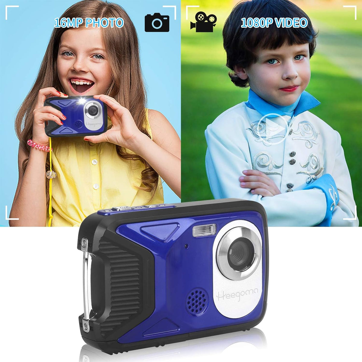 Waterproof 1080P 16MP Digital Camera with 8X Zoom S323758