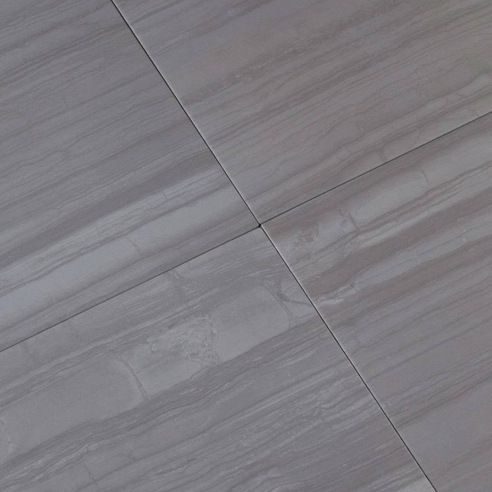 Gray 12 in. x 24 in. Matte Porcelain Floor and Wall Tile C67509
