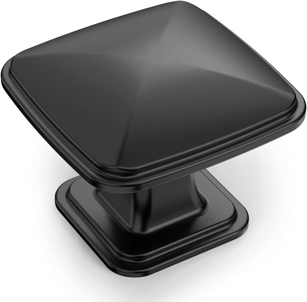 10 Pack Matte Black Cabinet Knobs C866060