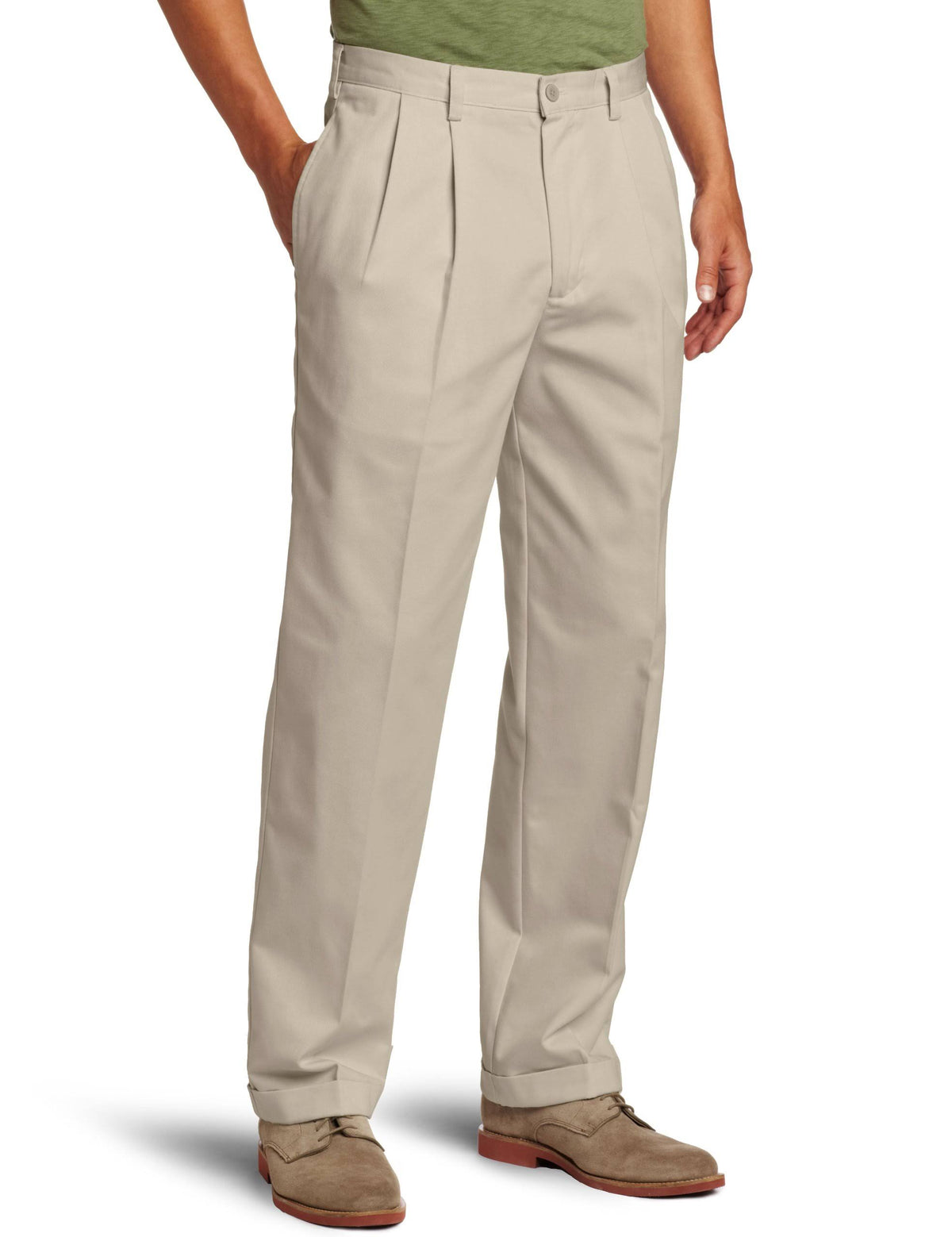 Pleated Wrinkle-Free Chino Pant S71537
