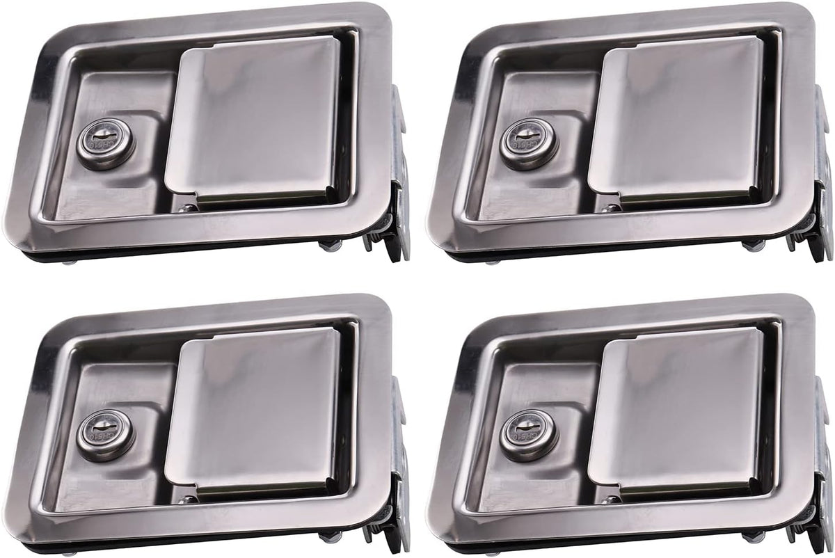 4Pcs Trailer Toolbox Lock RV Handle Latch with Same Keys L3687