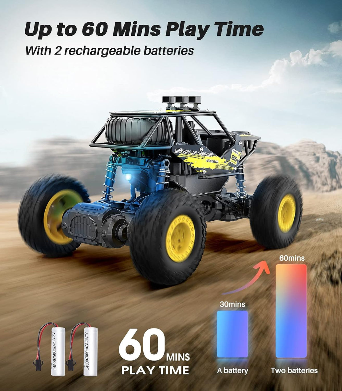 Remote Control Car 1:20 Scale 4WD Monster Truck RC Car H46518