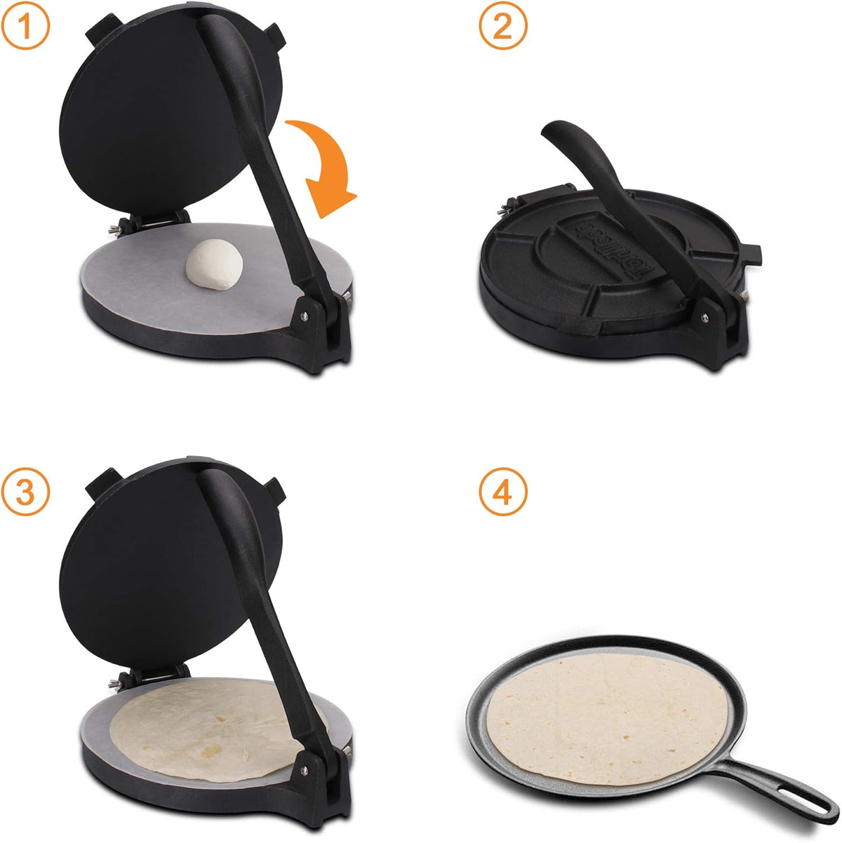 10 inch Cast Iron Tortilla Press Q1292