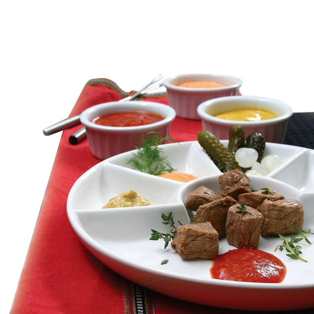 11 Piece Cast Iron Fondue Set F656803