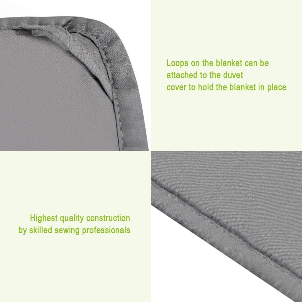 100% Cotton 15 lbs Glass Beads Weighted Blanket D1419