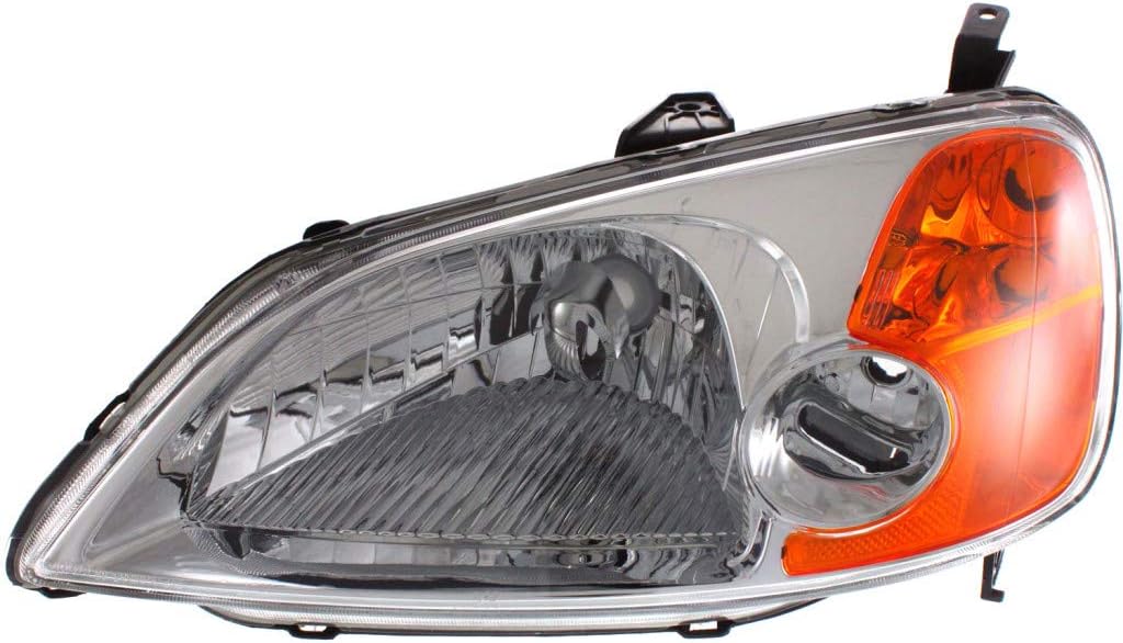 Headlight Assembly 2003 Driver Side with Bulbs R6468