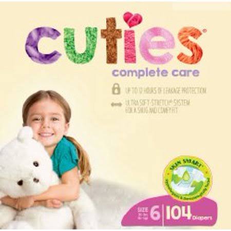 Size 6 Disposable Baby Diaper Case of 104 G536081
