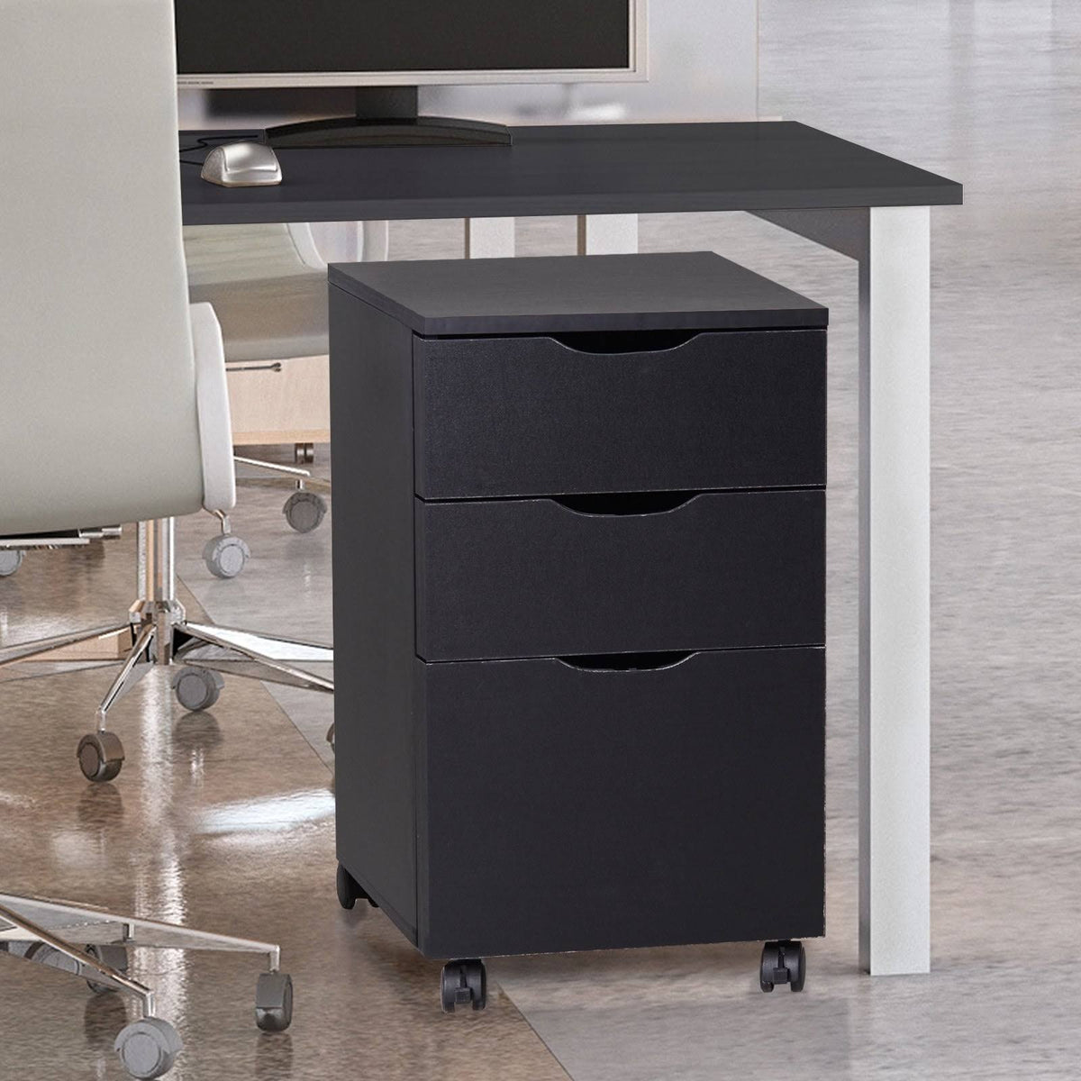 3 Drawer Rolling File Cabinet B1207