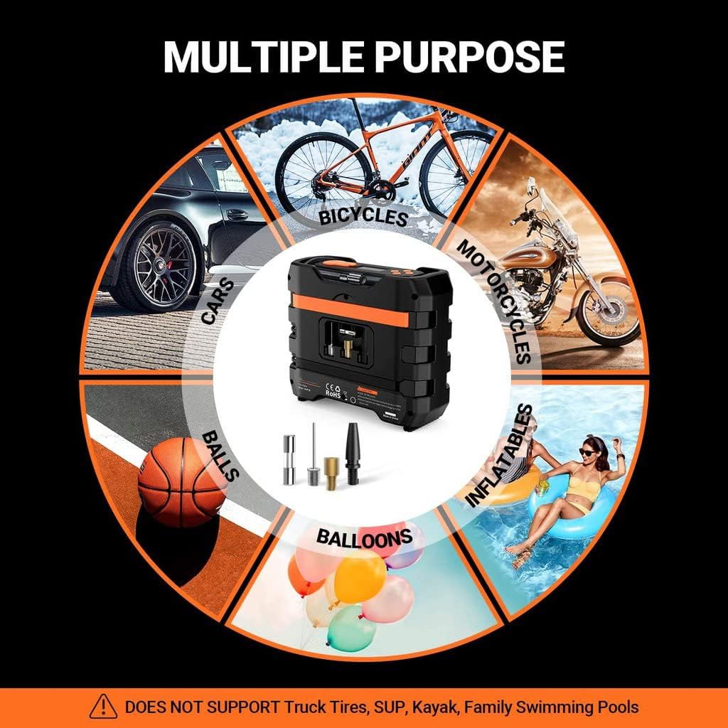 Portable 12V DC Air Compressor Tire Inflator X531