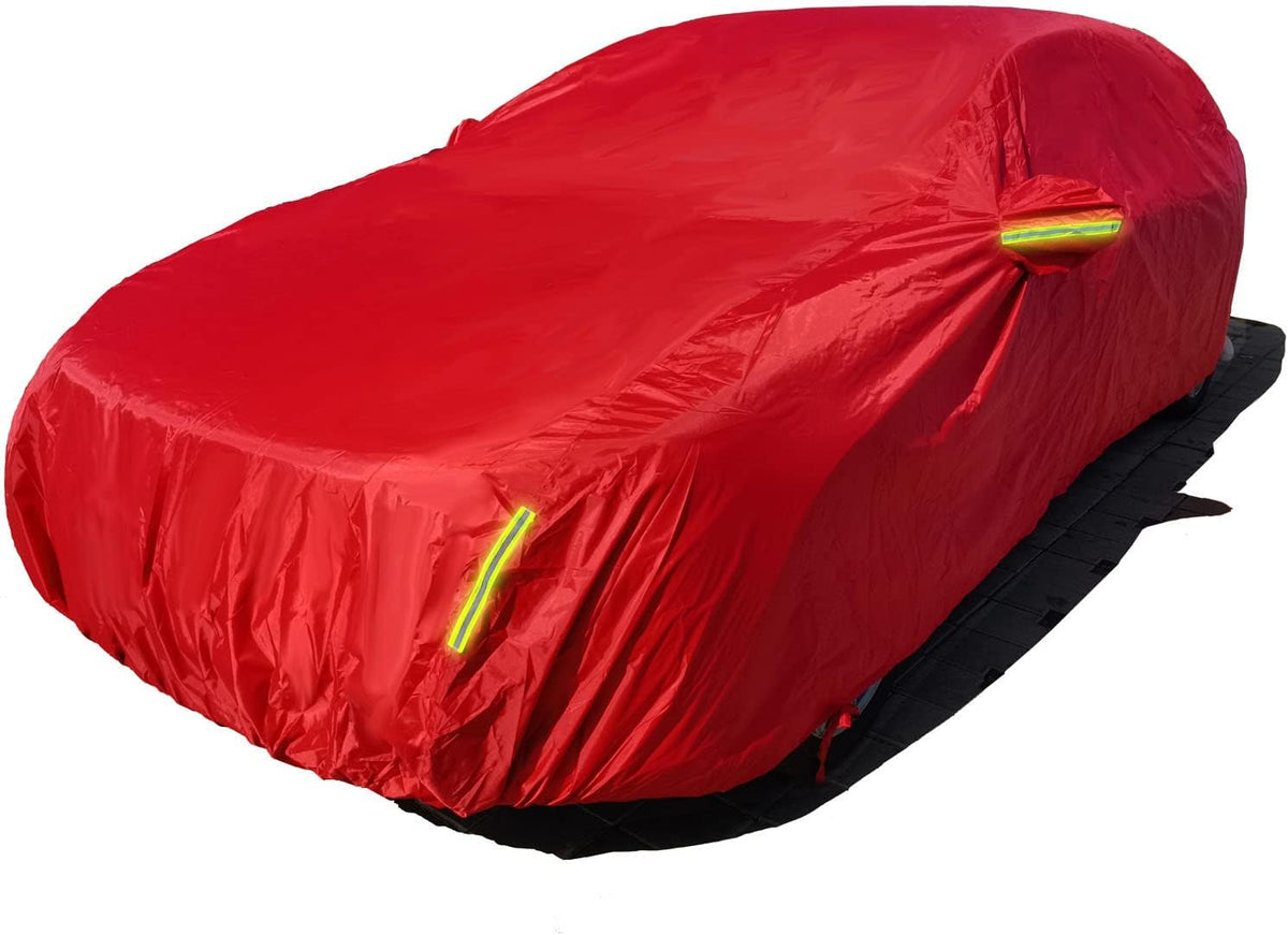 Red 216D Oxford Full Car Cover W695475