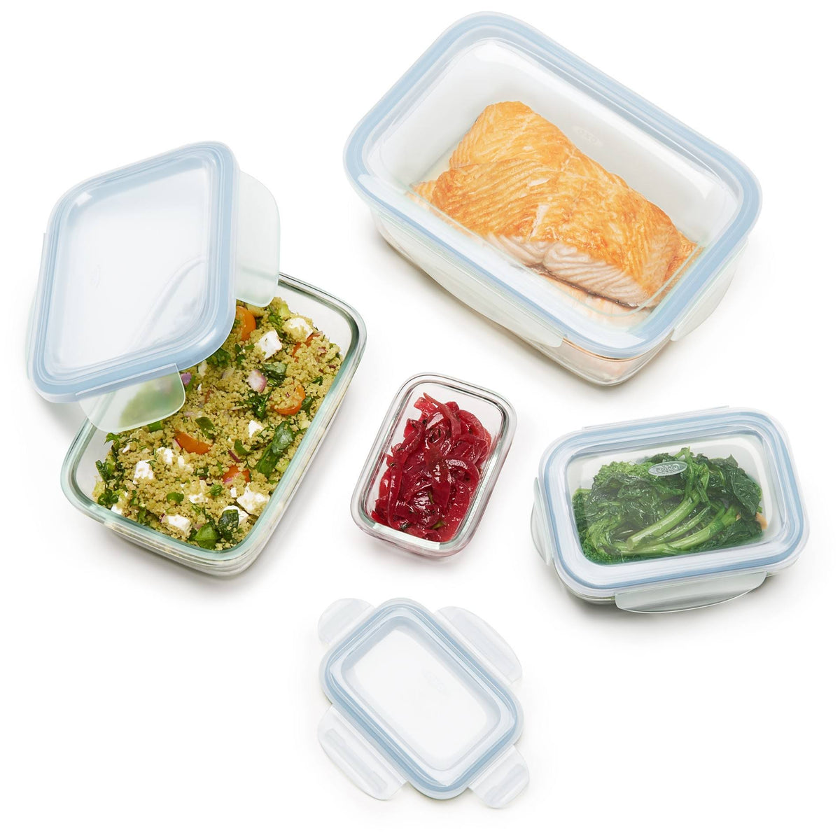 8pc Glass Food Storage Container Set Z848