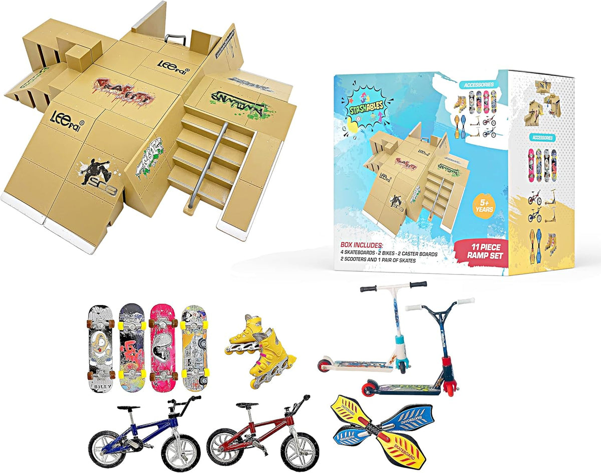 23 Piece Finger Skateboard Ramp Set B5111