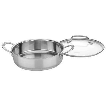 Stainless Steel 3-Qt. Covered Casserole D6225