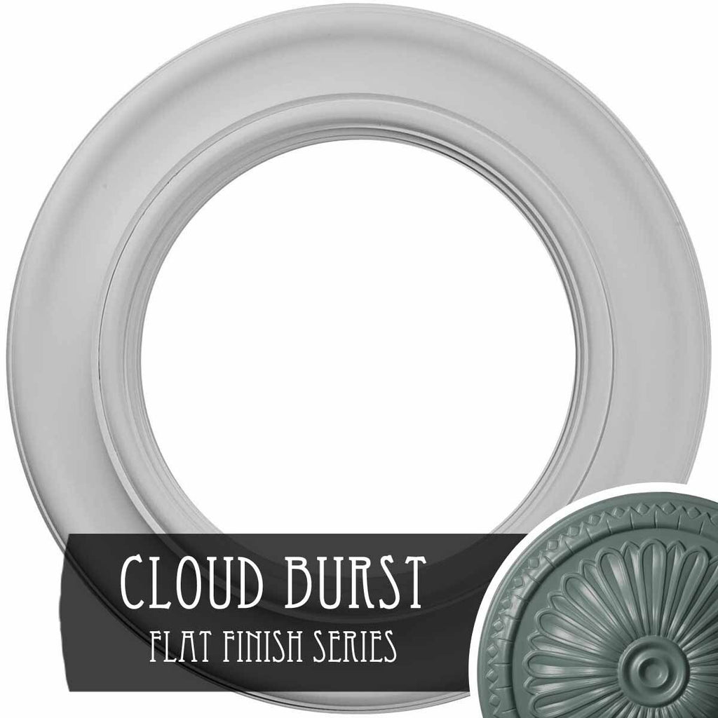 20 7/8 inch x 12 7/8 inch x 1 inch Hand-Painted Ceiling Medallion M164