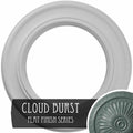 20 7/8 inch x 12 7/8 inch x 1 inch Hand-Painted Ceiling Medallion M164
