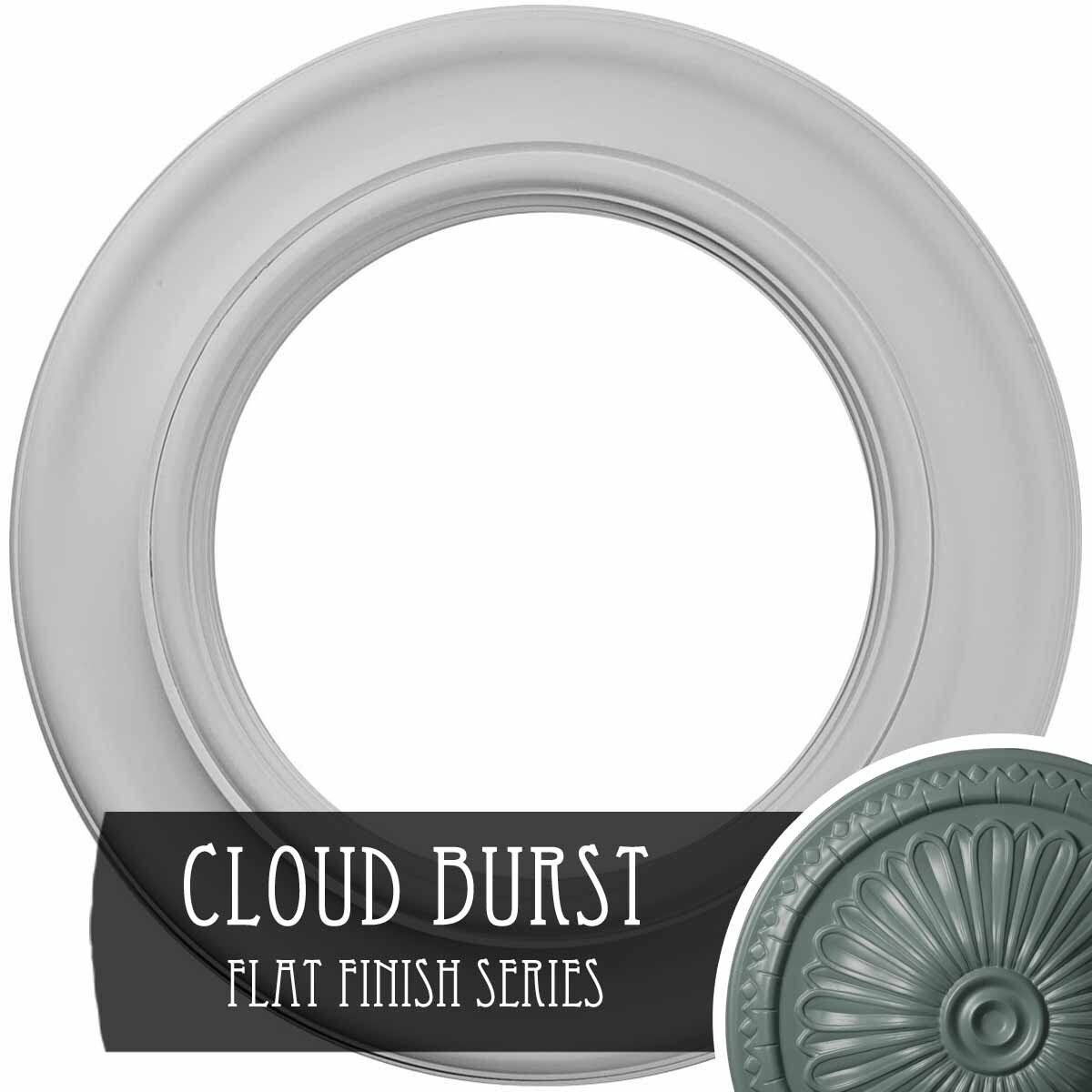 20 7/8 inch x 12 7/8 inch x 1 inch Hand-Painted Ceiling Medallion M164