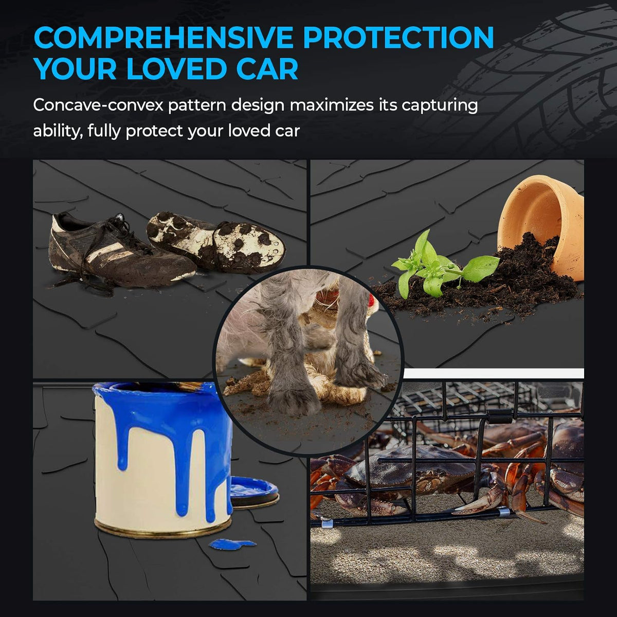 Black All Weather Cargo Trunk Liner D36800