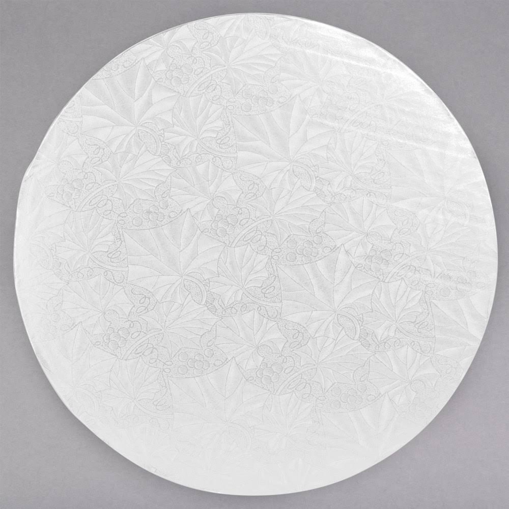 White Round Cake Drum 24/Case A21639
