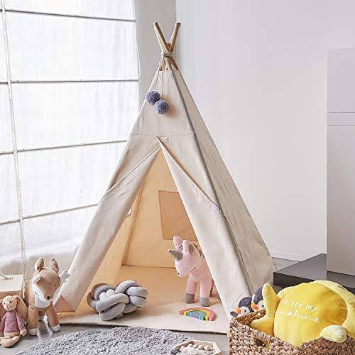 Cotton Canvas Foldable Teepee Tent C386639