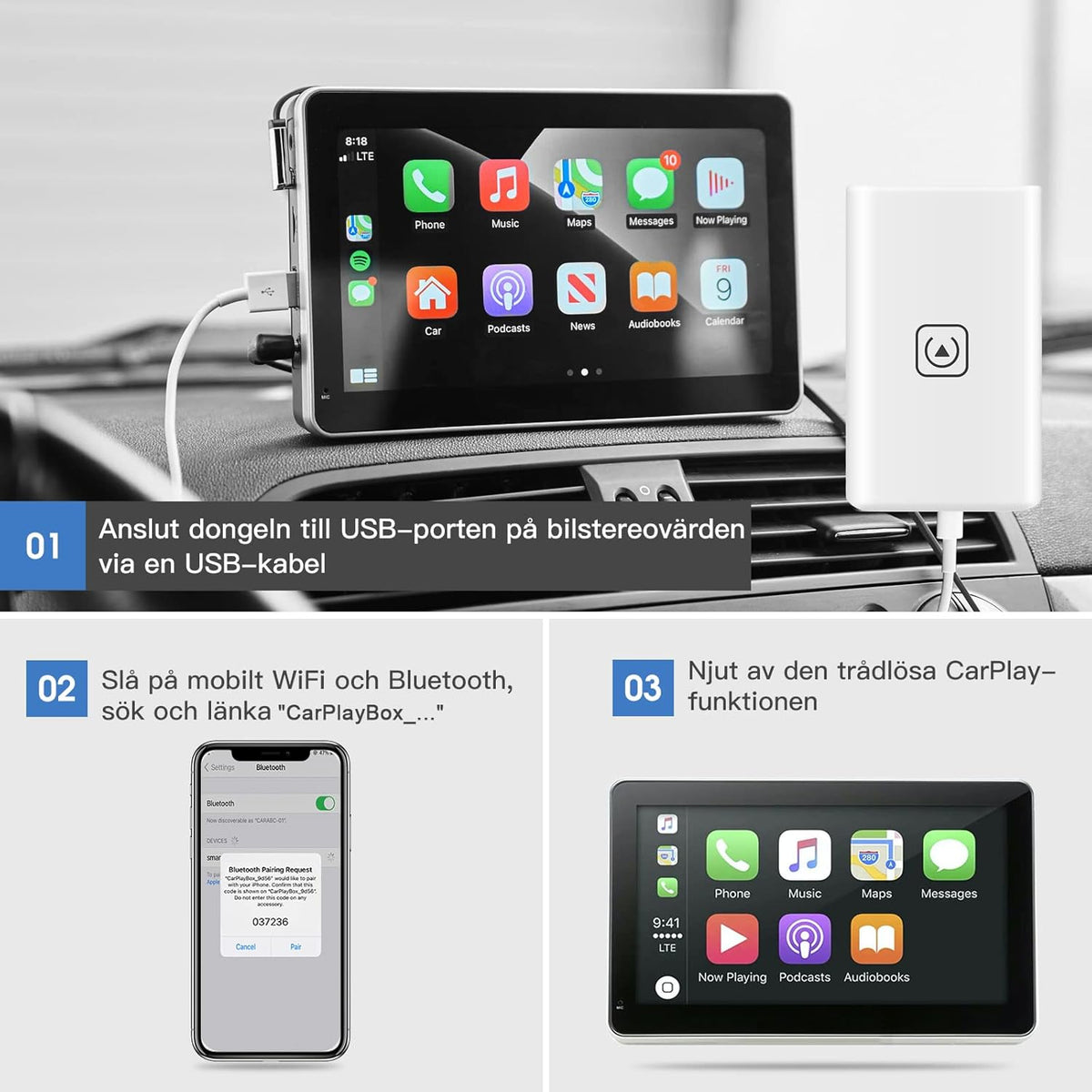 Wireless CarPlay Dongle T525889